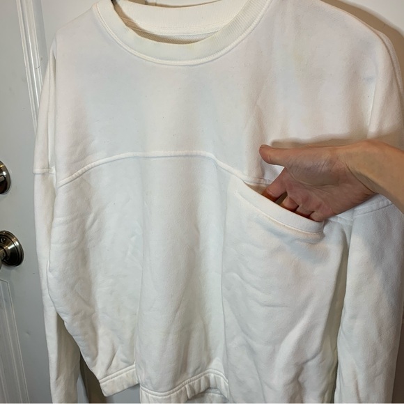 Vuori Women’s Sedona Sport Crew Sweatshirt Shade White Size L Retail $128.00 - Picture 8 of 11